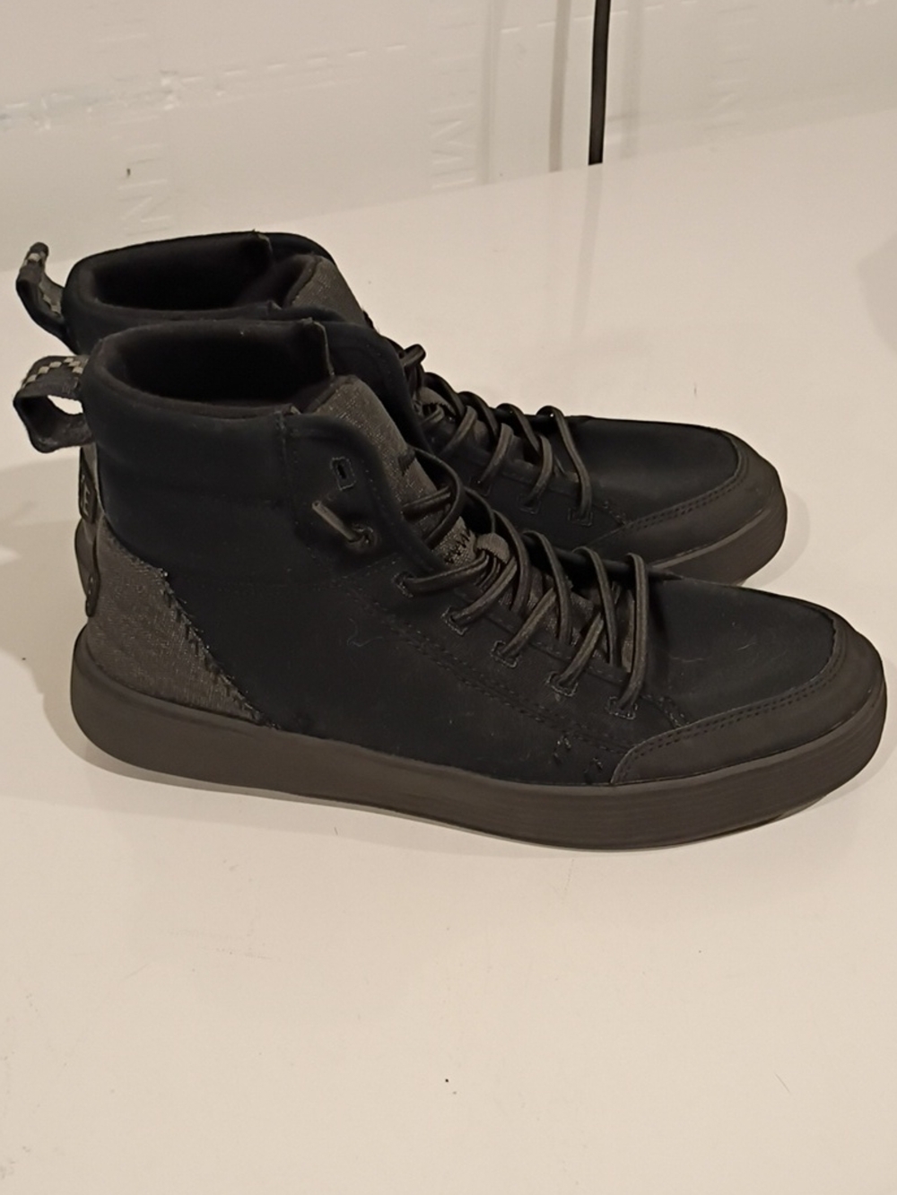 Hey Dude Black High-Top Sneakers